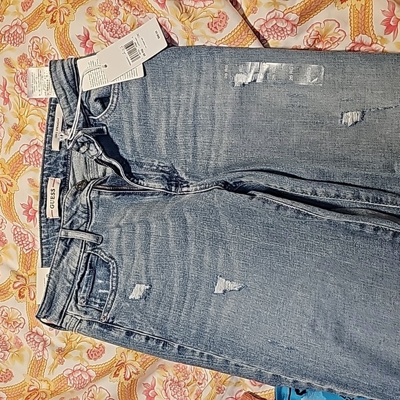 NWT Guess high rise straight crop jeans 26 - Picture 5 of 6